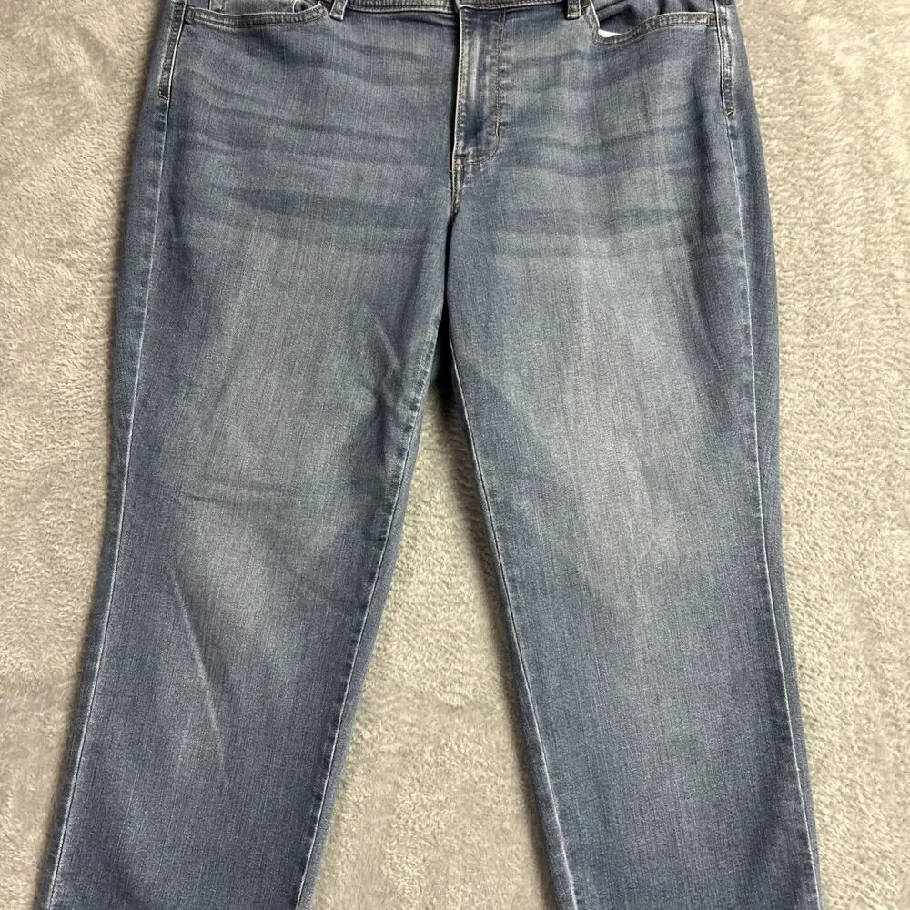 J. Jill Denim Womens Jeans Authentic Fit Slim Ankle Sz. 12 Mid Rise Stretch